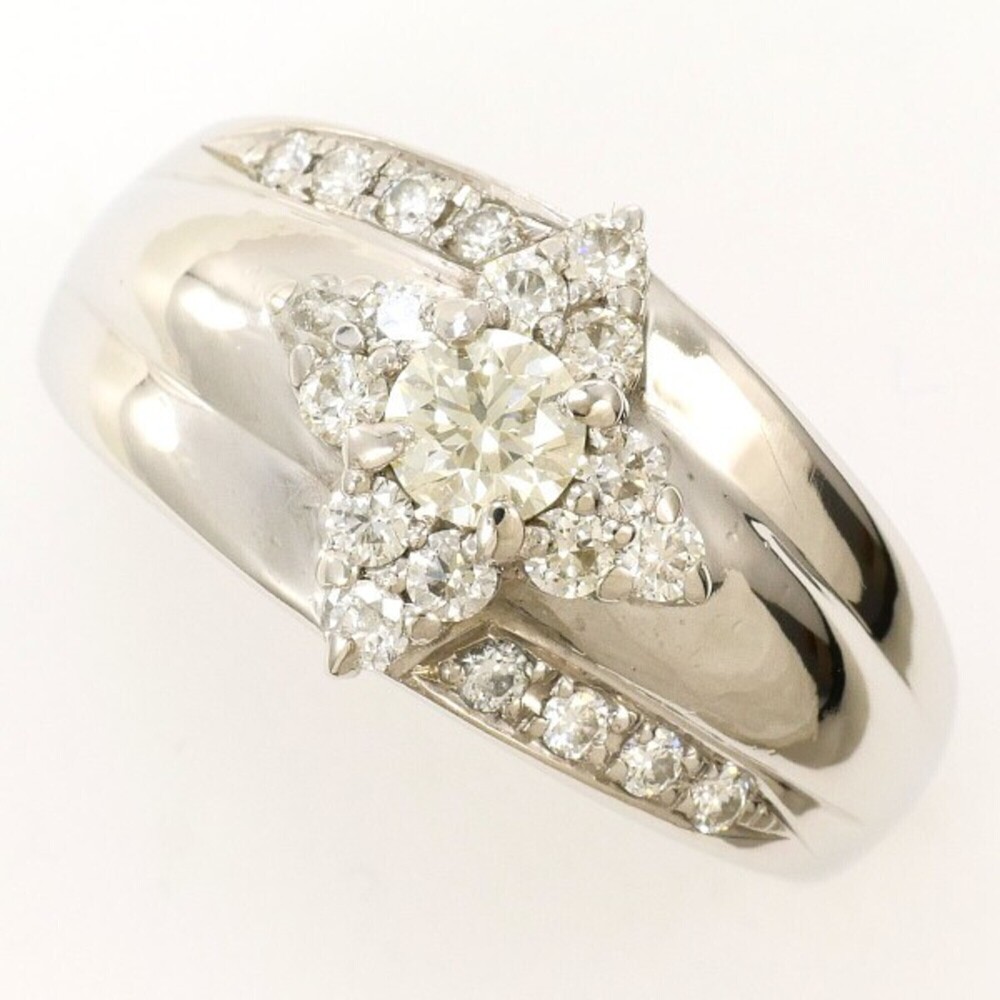 VINTAGE Silver Diamond Ring